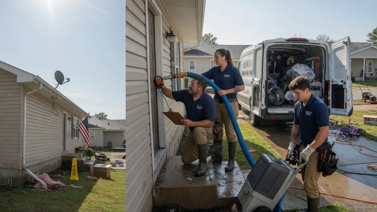 Ceiling Water Damage Restoration in Derby, KS near me